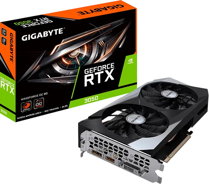 Відеокарта GeForce RTX 3050 8GB Gigabyte WindForce OC V2 (GV-N3050WF2OCV2-8GD) - фото 4