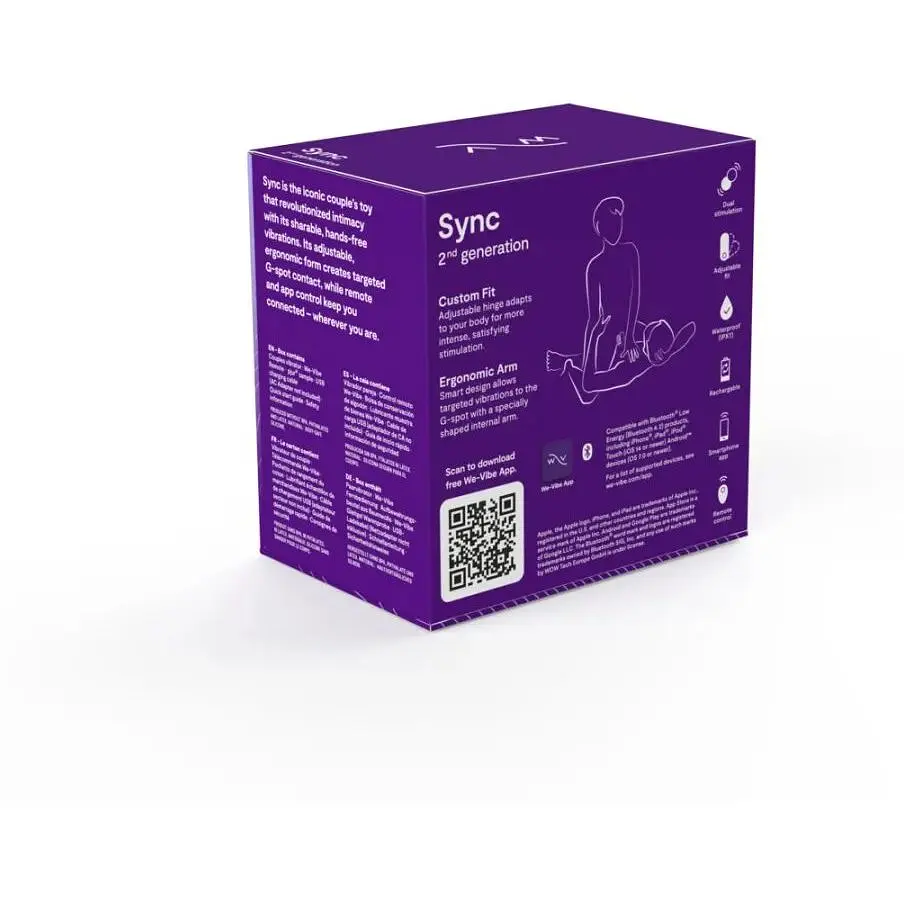 Смарт-вібратор для пар We-Vibe Sync 2 Purple - фото 10