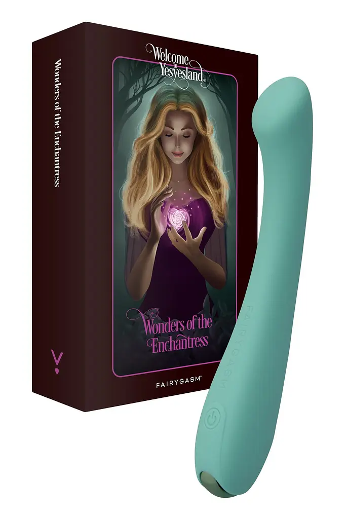 Вібратор FairyGasm MerryWand 17.5 см зелений - фото 12