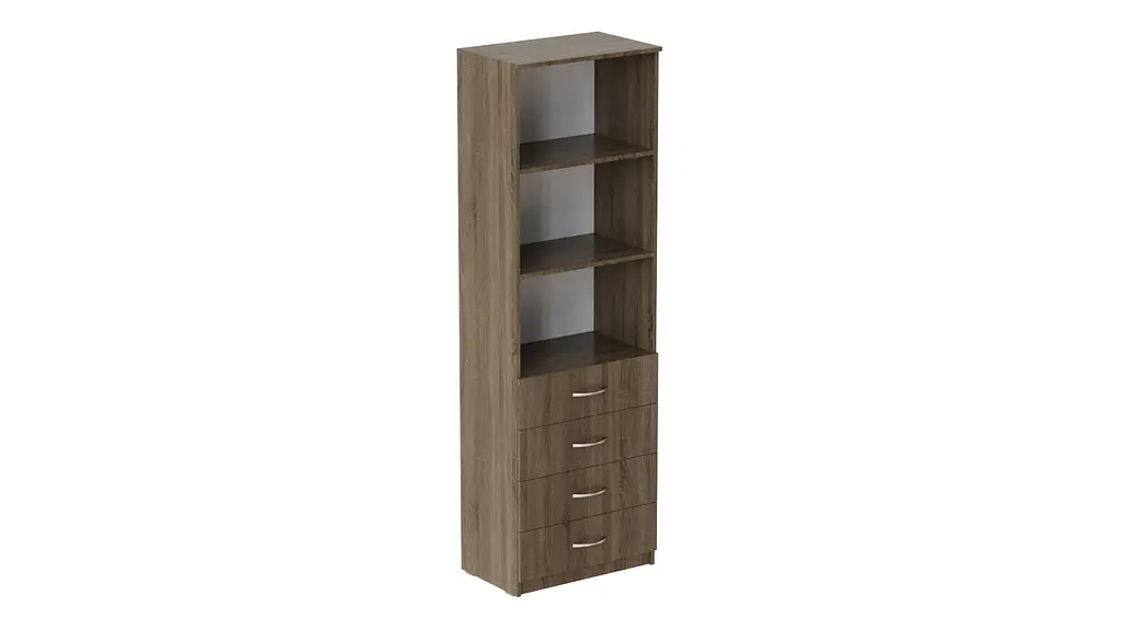 Шафа Анжело Ferrum-decor на 3 полиці з 4 ящиками 1900x600x380 ДСП Дуб Сонома Трюфель 16 мм (FRD-104987) - фото 3