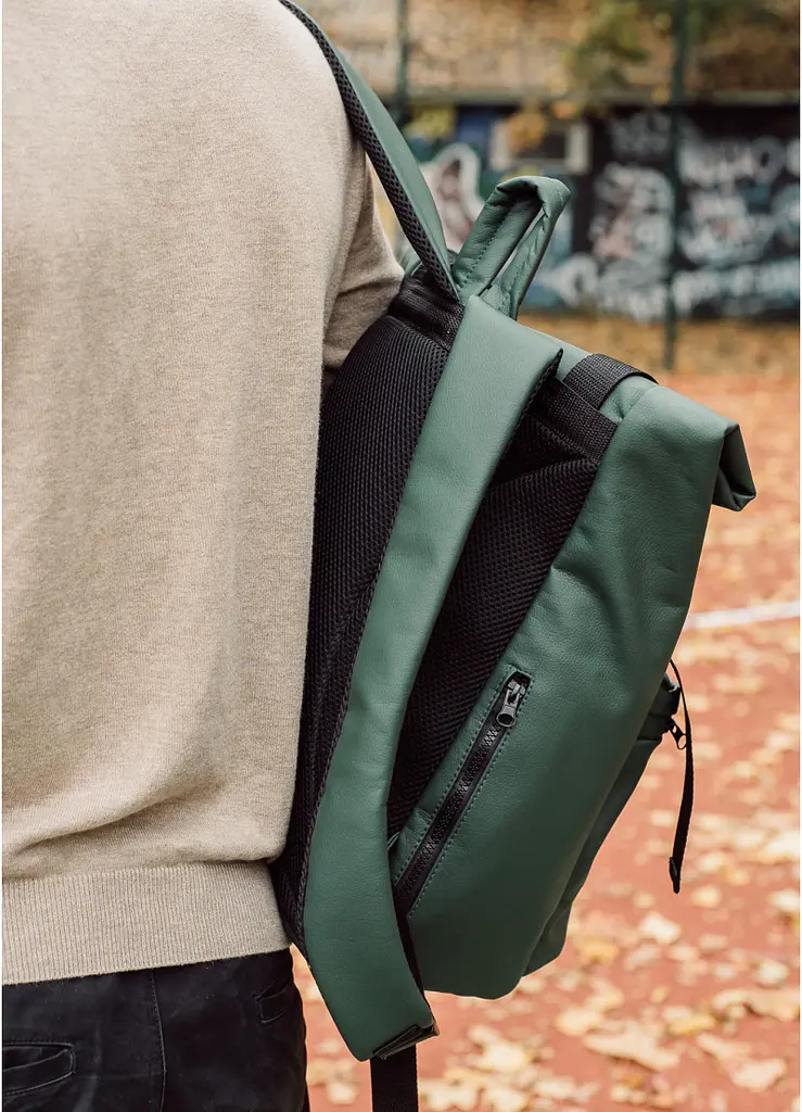 Мужской рюкзак Sambag RollTop LTTm зеленый 43 х 31 х 14 см (24238007m) - фото 9