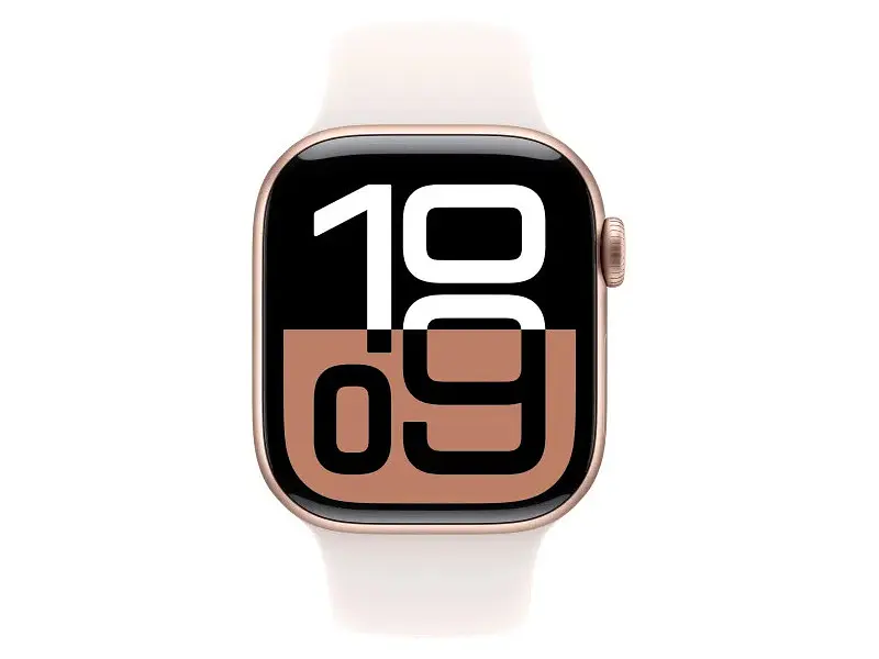 Смарт-годинник Apple Watch Series 10 GPS 46mm Rose Gold Alu. Case w. Light Blush Sport Band - M/L (MWWU3) - фото 2
