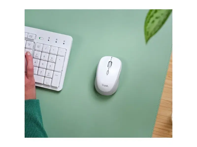 Миша Trust Yvi+ Compact Multi-Device Wireless White (25454) - фото 6