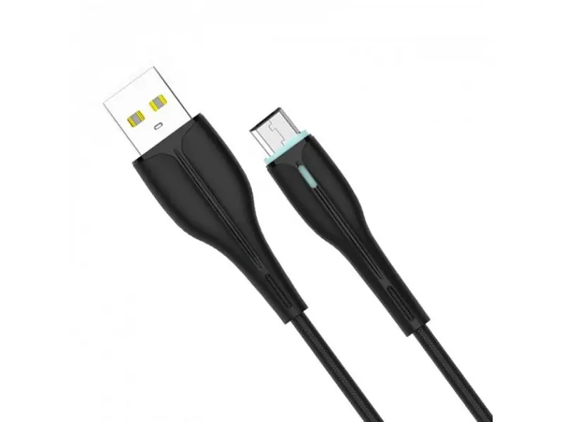 Кабель SkyDolphin S48V USB to Micro USB 1m Black (USB-000426) - фото 2