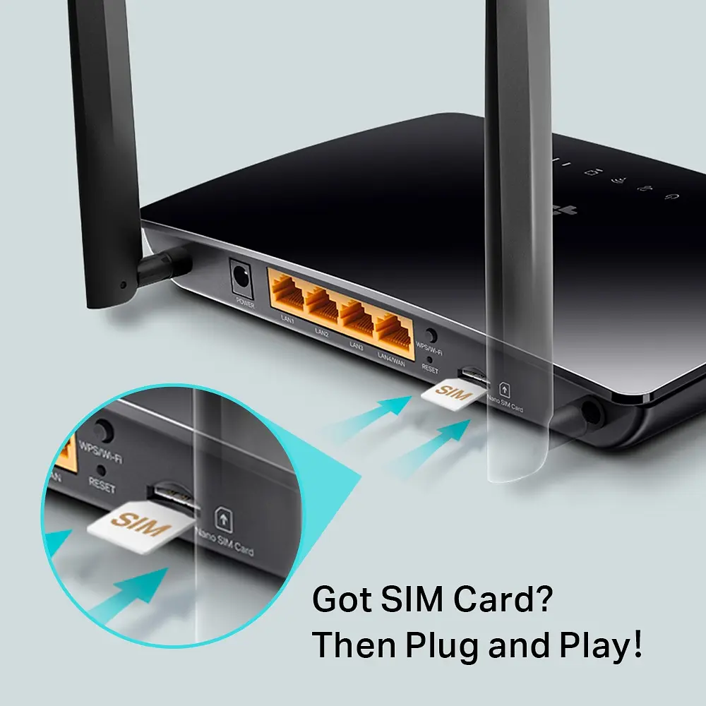 Маршрутизатор Archer MR202 AC750, 4G/LTE, 3xFE LAN, 1xFE LAN/WAN, MESH TP-Link teh0017348 - фото 6