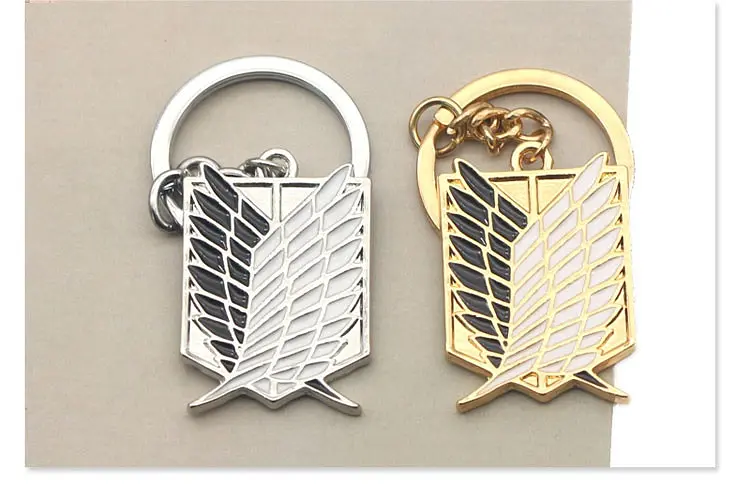 Брелок Атака титанів Attack on Titan Logo серебро.112 - фото 2