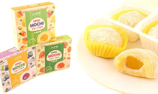 Японські моті Bamboo House Fruit Mochi Mango Манго 140г - фото 3