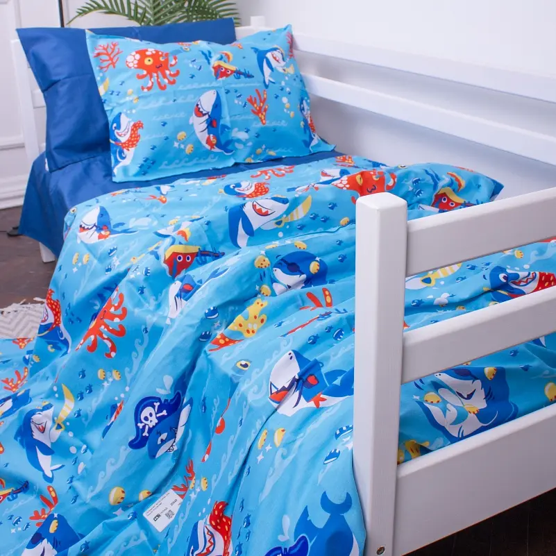 Комплект постельного белья MirSon Kids Time 22-1314 Cerulean детский - фото 1