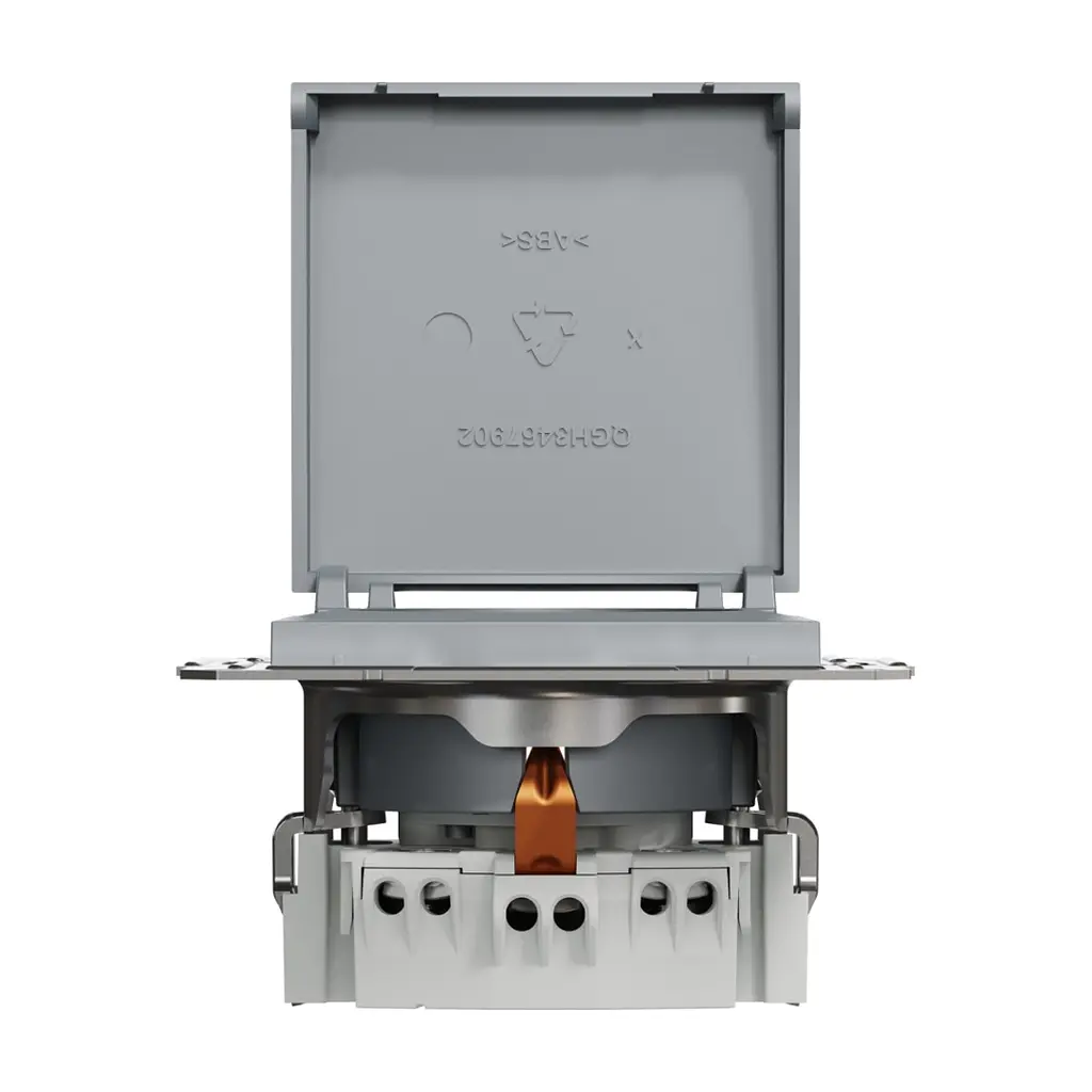 Розетка Schneider Electric ASFORA з кришкою, сталь (EPH3100162) - фото 6