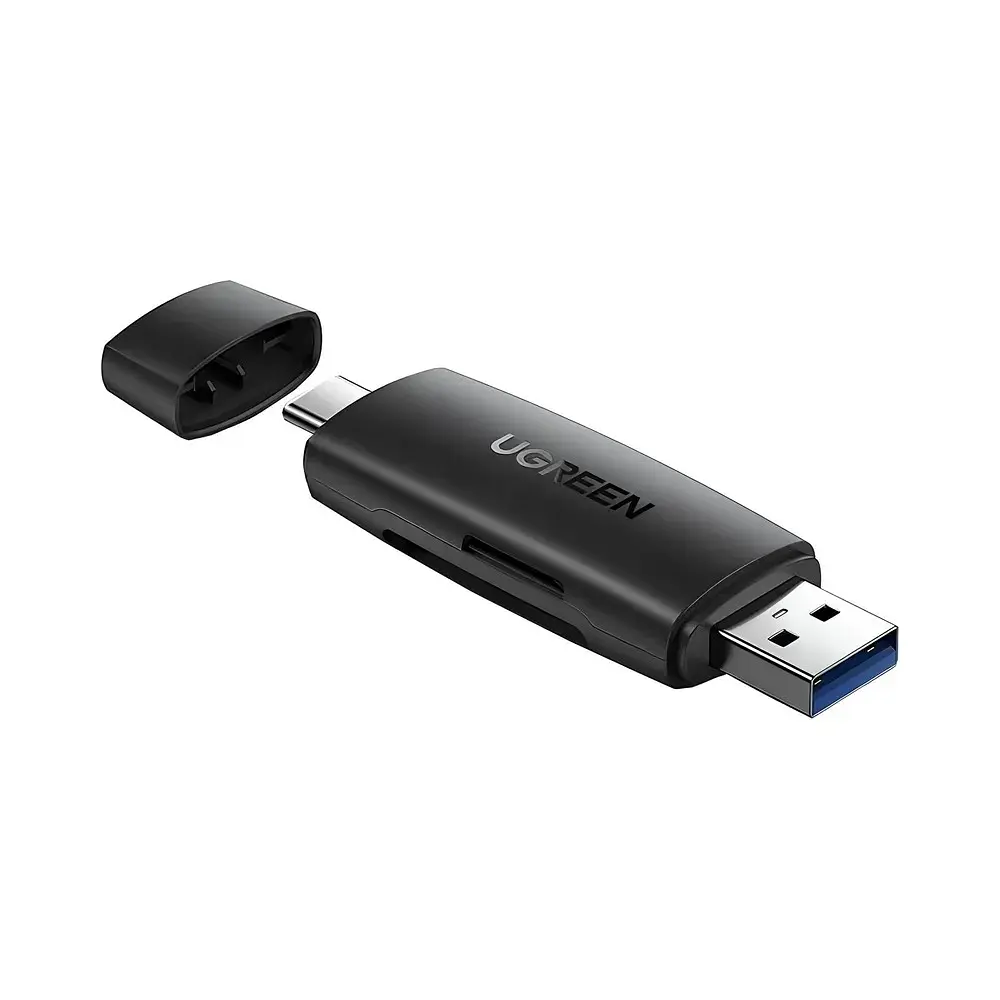 Кардридер Ugreen CM304 USB Type-C 3.1 + USB для TF/SD 3.0 Black (80191) - фото 3