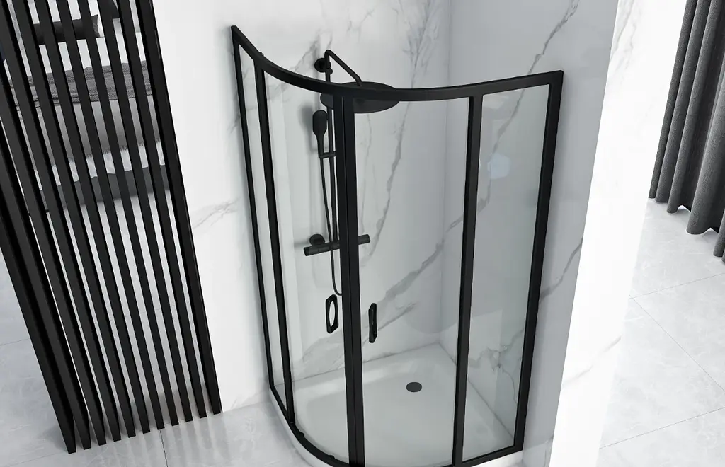 Душова кабіна Rea Look black 90x90 REA-K7903, Чорний матовий, Універсальна - фото 5