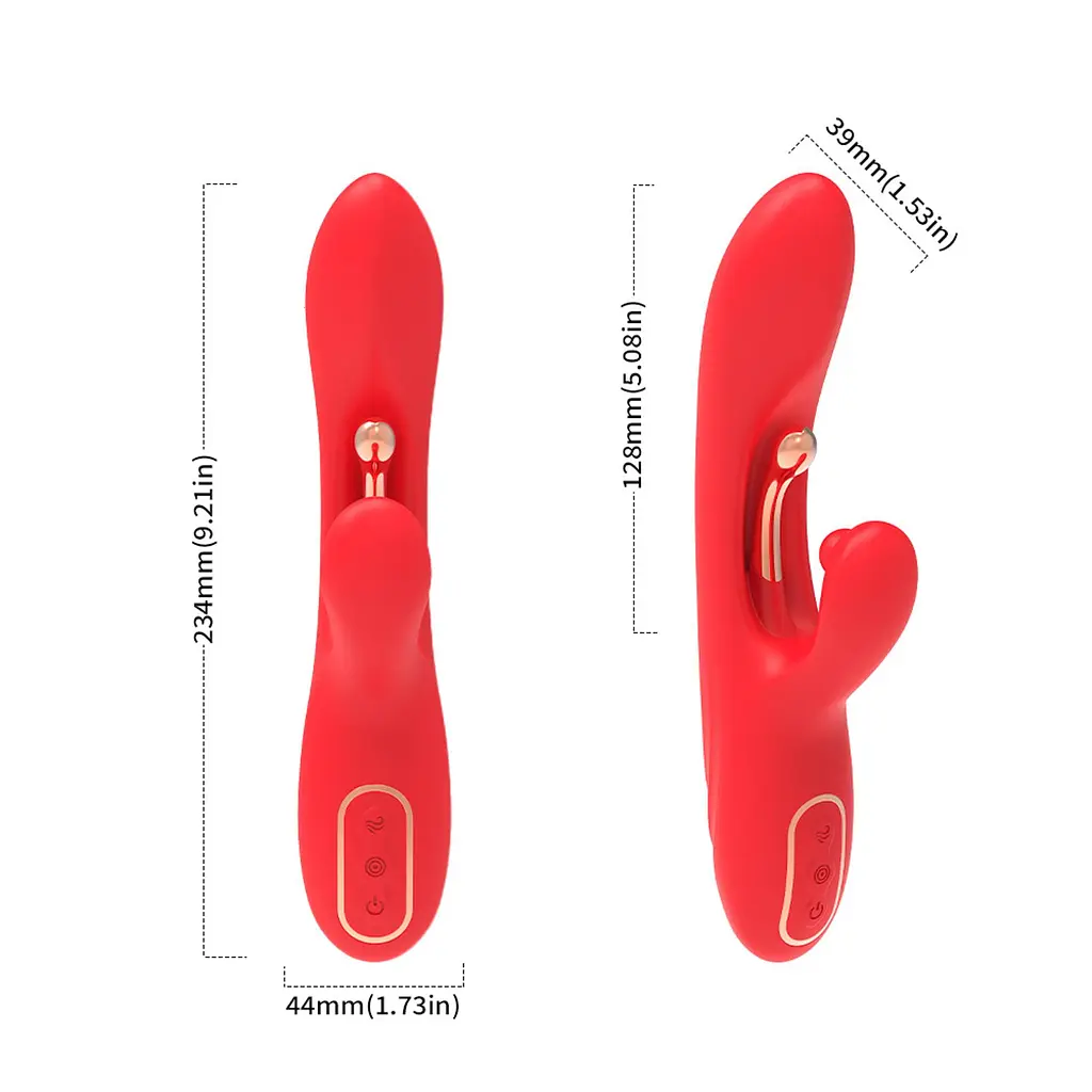 Вібратор-кролик B-Series Joy Nirvana 23.4 см (червоний) - фото 19