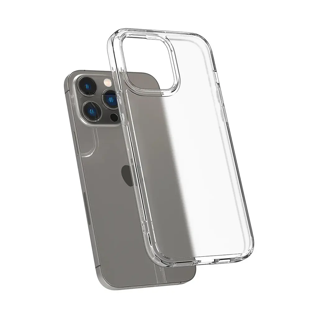Чехол Spigen Ultra Hybrid для iPhone 14 Pro Max Frost Clear (ACS04823) + защитное стекло - фото 4