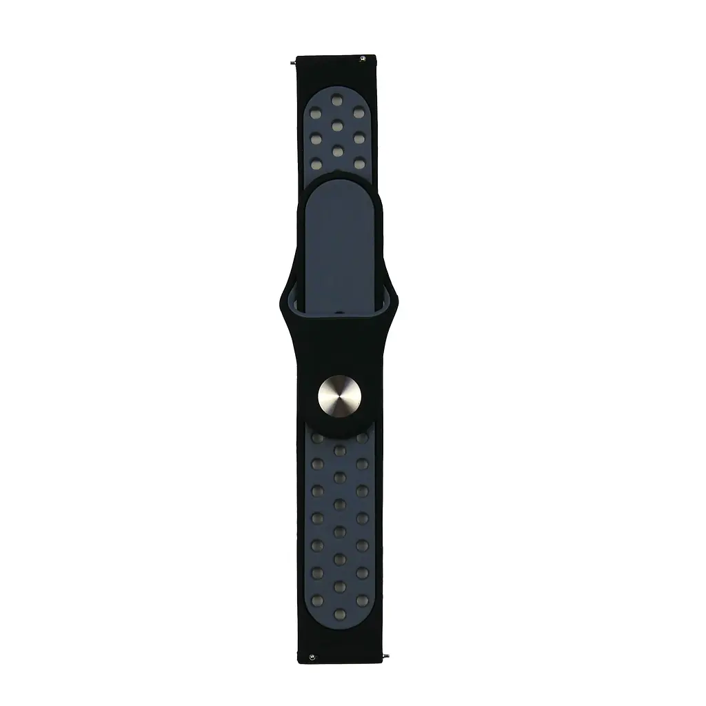 Ремінець Nike Sport 20 mm Watch Active / Galaxy S4 42 mm / Gear S2 / Xiaomi Amazfit Black / Cool Gra - фото 2