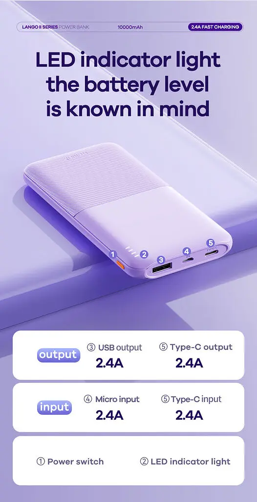 УМБ павербанк Power Bank Remax RPP-23 10000 mAh Black (18174-hbr) - фото 5
