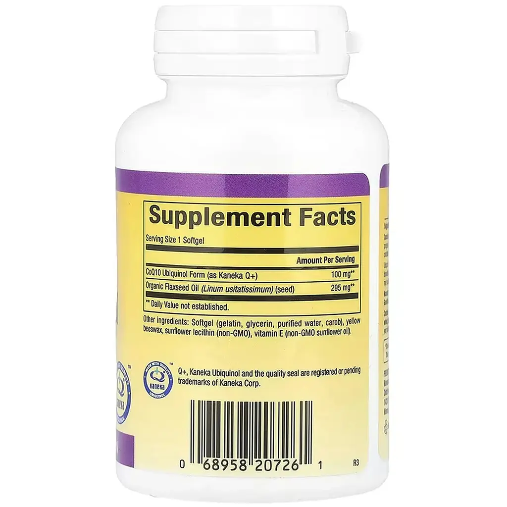 Коензим Q10 Natural Factors Ubiquinol CoQ10 100 мг 60 м'яких капсул - фото 2