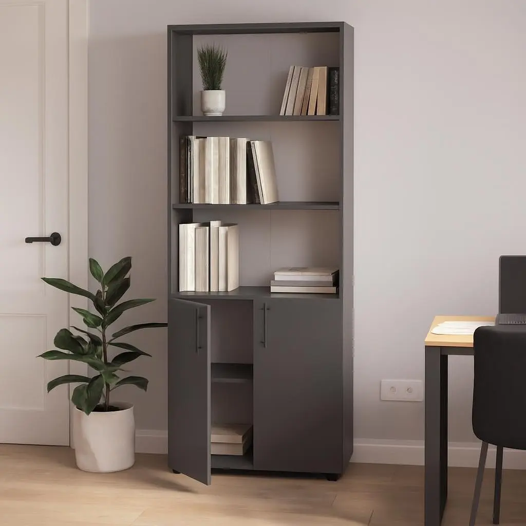 Шафа для документів ОП-613 Orange-Line 700х347х1825 Графіт - фото 2