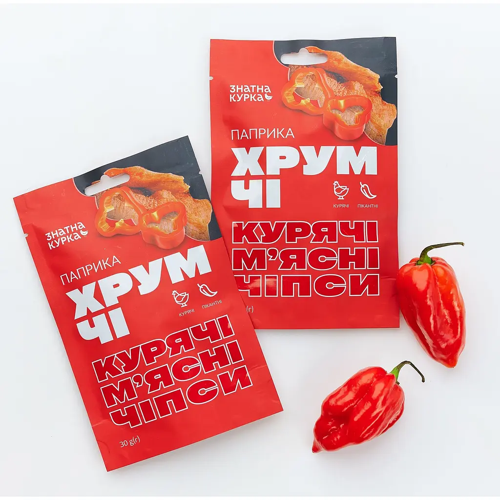 Чипси Знатна Курка ХрумЧІ з м'яса курчат-бройлерів сушені паприка 30 г - фото 2