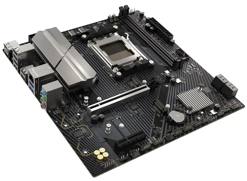 Материнська плата Sapphire B650M-E (52112-04-40G) (Socket AM5, AMD B650, Micro-ATX) - фото 2