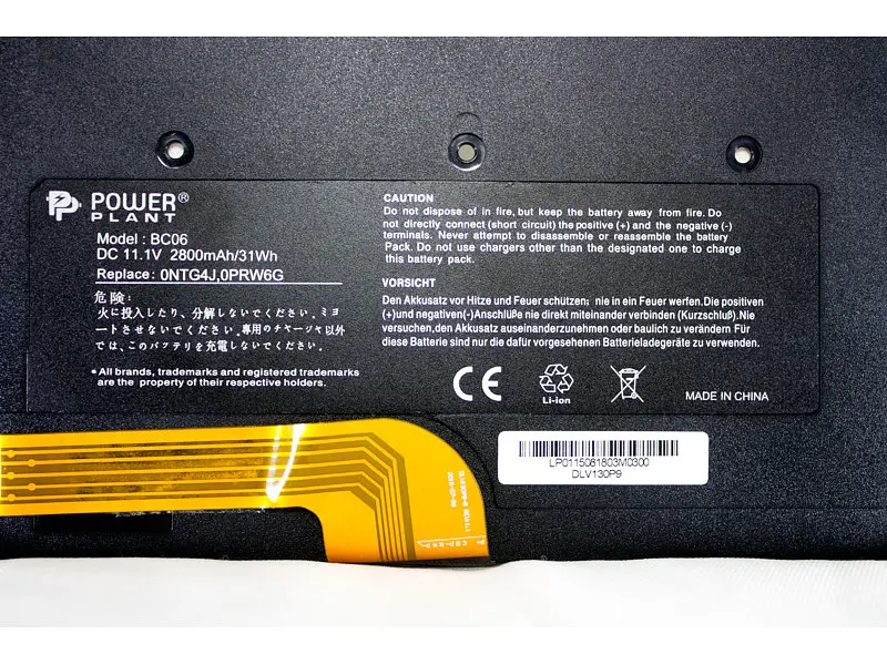 Акумулятор для ноутбука PowerPlant DELL Vostro V13 (0NTG4J) 11.1V 2800mAh NB00000216 - фото 2