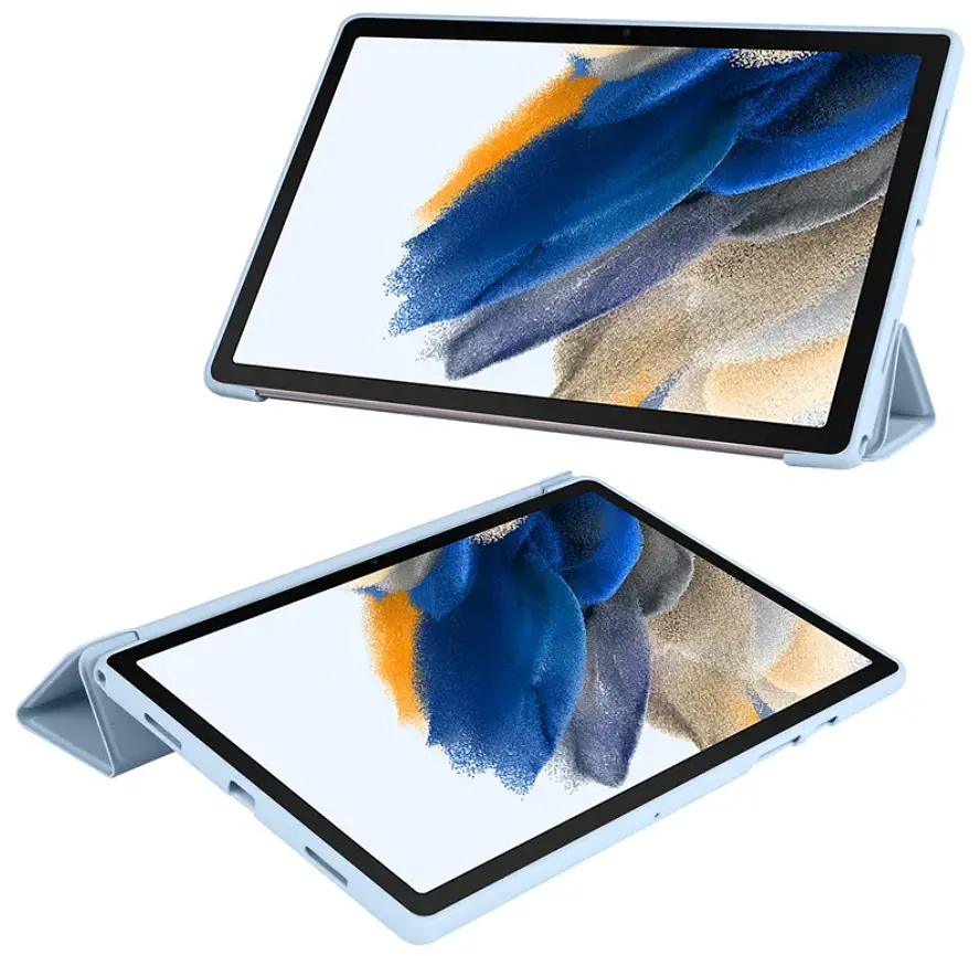 Чехол-книжка DK для Samsung Galaxy Tab A9 (X110 / X115) экокожа/силикон Smart Case white ice - фото 2