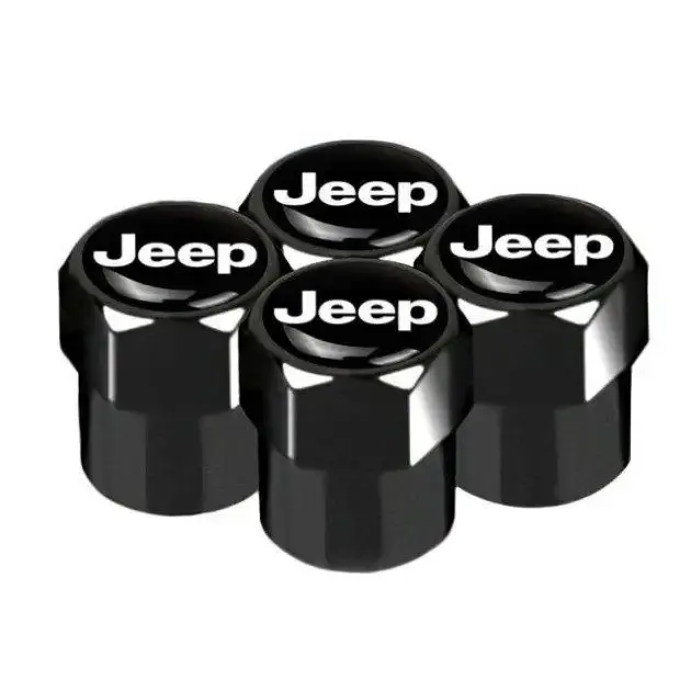 Ковпак вентиля колеса JEEP 4 шт Тюнінг Чорні - фото 3