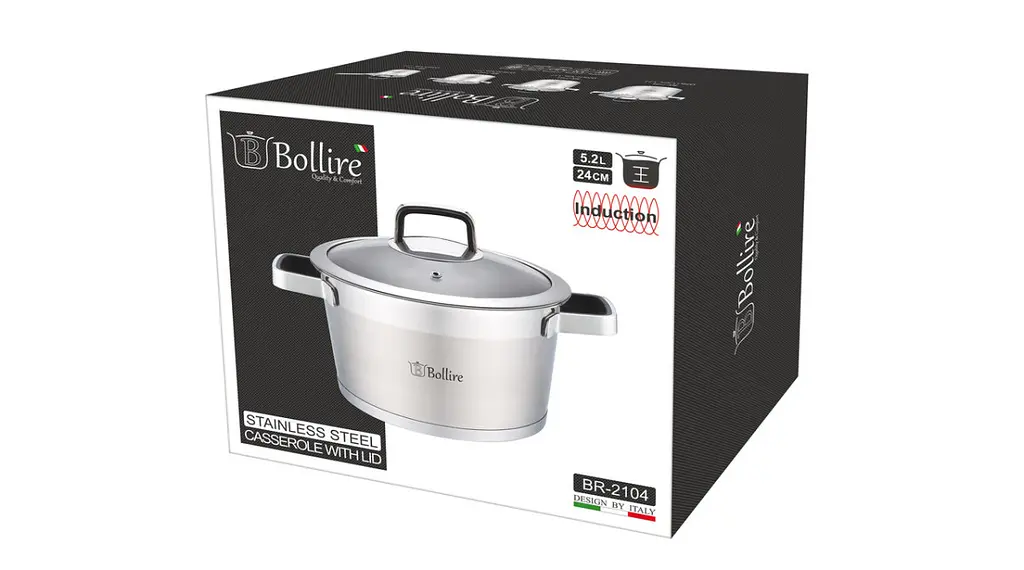 Каструля з кришкою Bollire BR-2104 5,2 л 24х13,5 см - фото 2