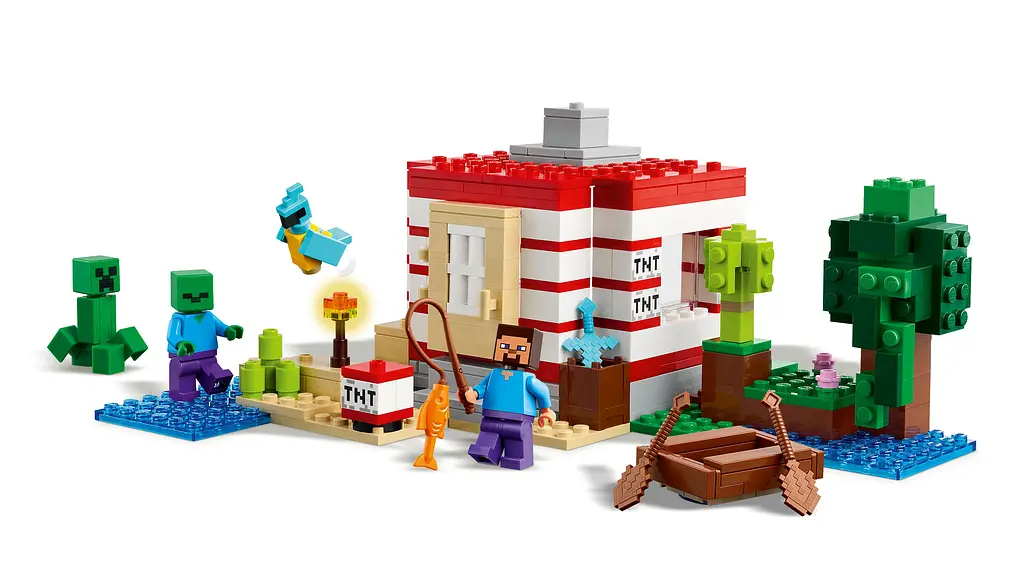 Конструктор LEGO Minecraft Дом по взрывчатке в джунглях 287 деталей (21275) - фото 6