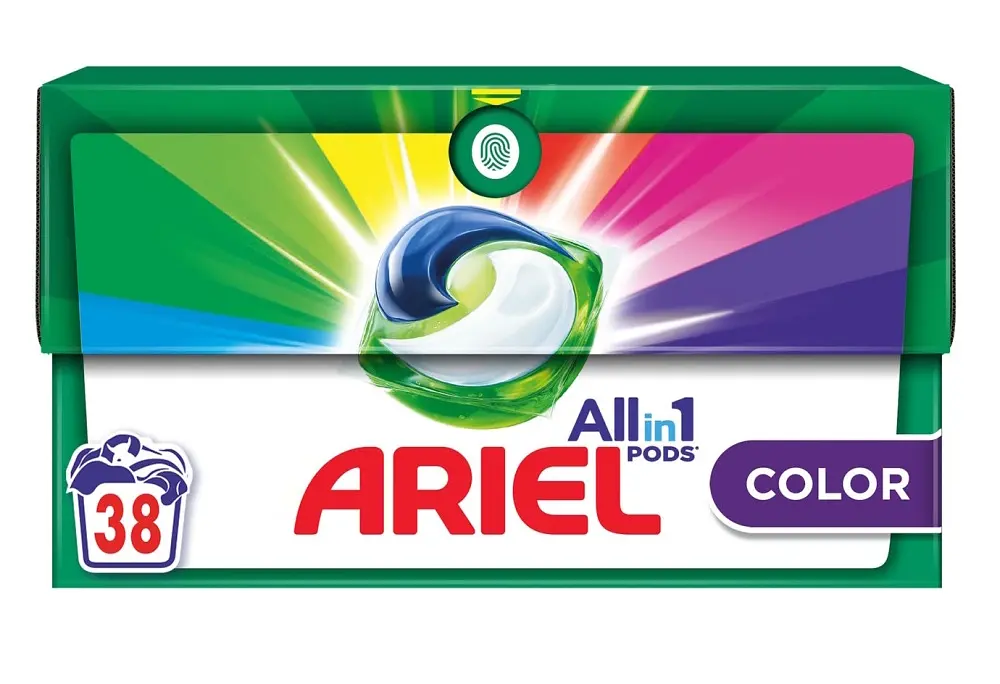 Гель рідкий в розчинних капсулах Ariel чистота та свіжість для кольорового 38х17.6 г - фото 2