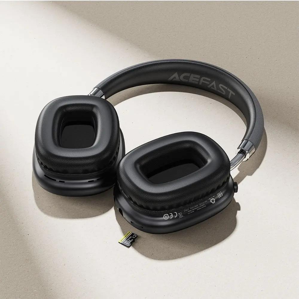 Бездротові накладні навушники Acefast H13 Wireless Headset Black (6974316285878) - фото 7