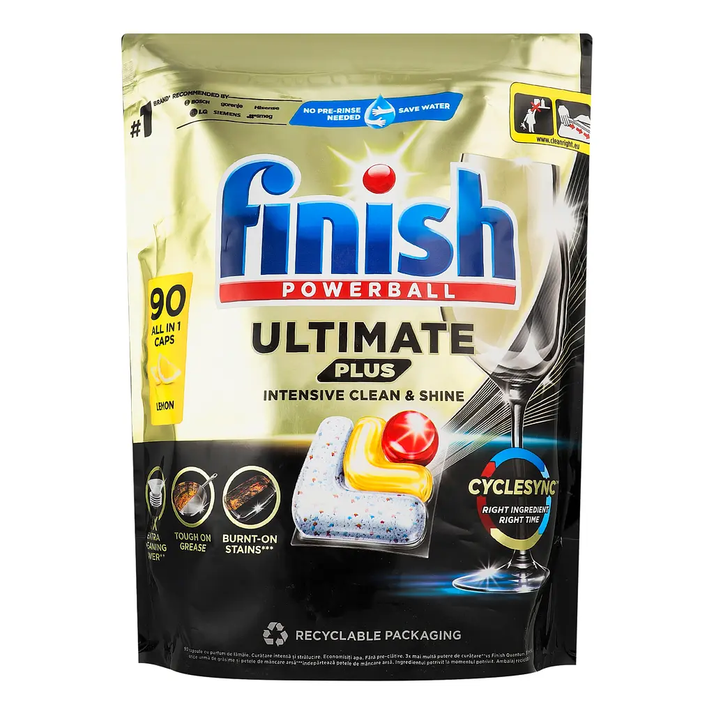 Капсули для посудомийних машин Finish Ultimate Plus All in 1, 90 шт. - фото 2