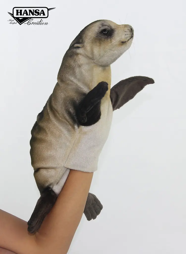 М'яка іграшка на руку Hansa Тюлень маленький, серія Puppet, 35 см. довжина (80330) - фото 2