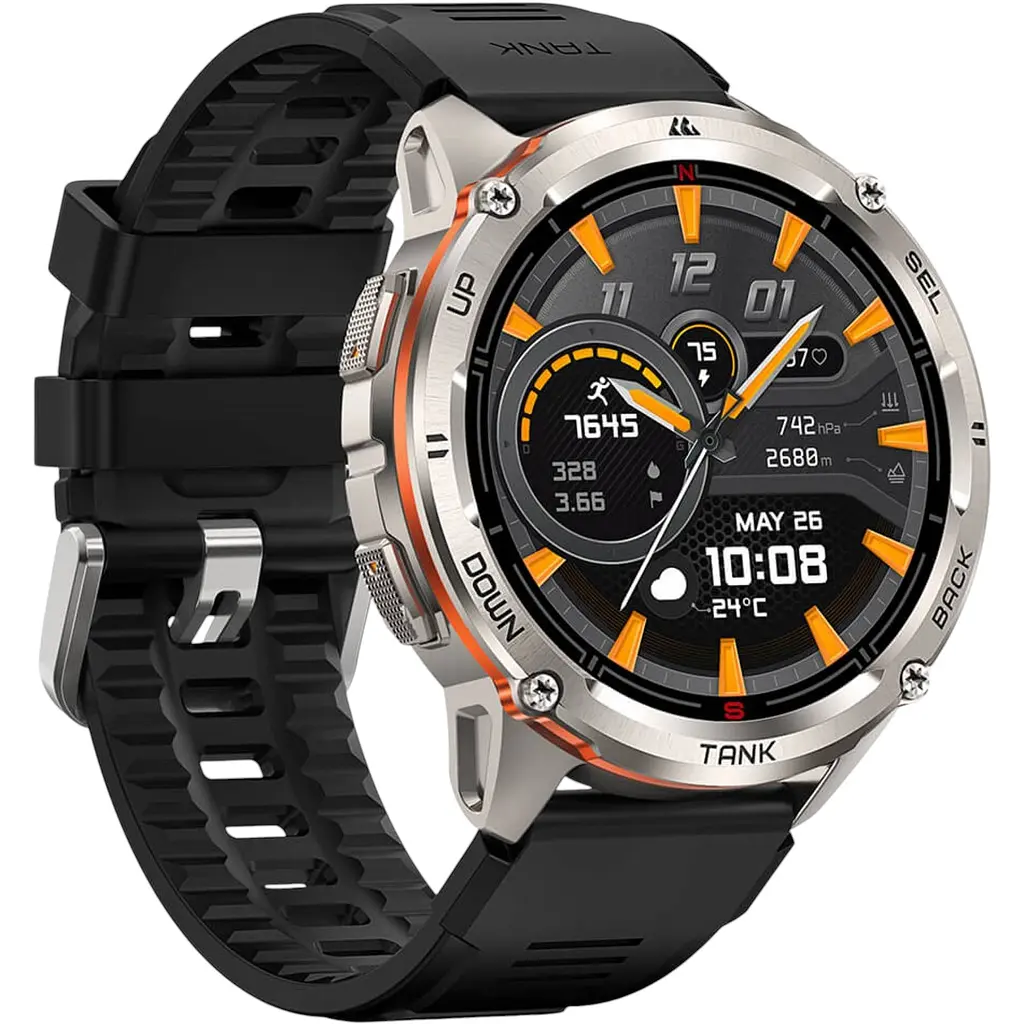 Смарт-годинник тактичний Kospet Tank T3 Ultra 2 Silver Metal (KTT0003U2SM) - фото 3