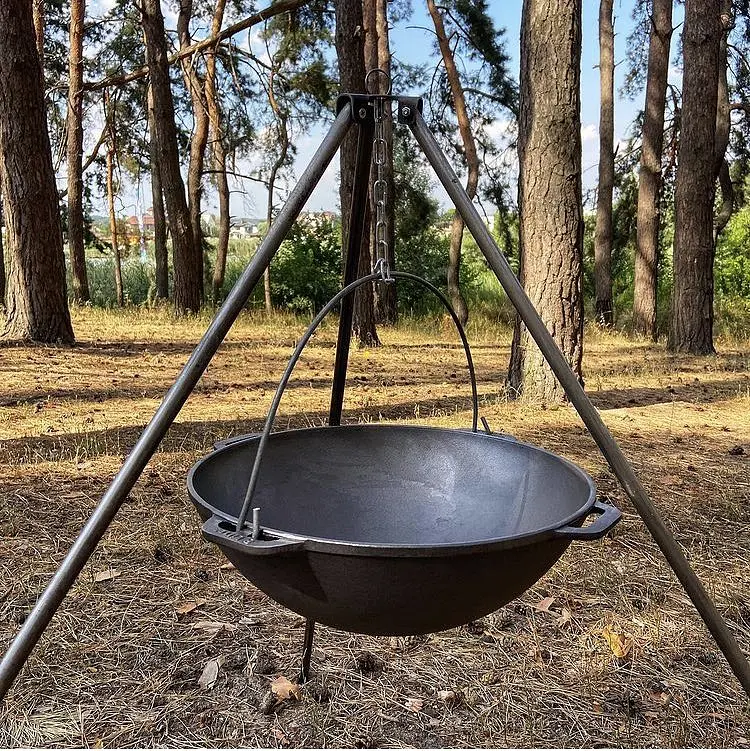 Котел чугунный азиатский 15 л с чехлом - фото 5