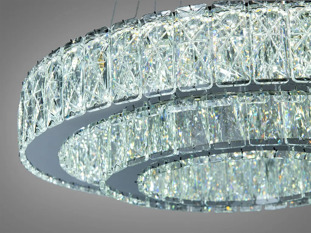 Підвісна люстра LED Diasha 575/500+320HR хром 82 Вт 4510 Лм - фото 8