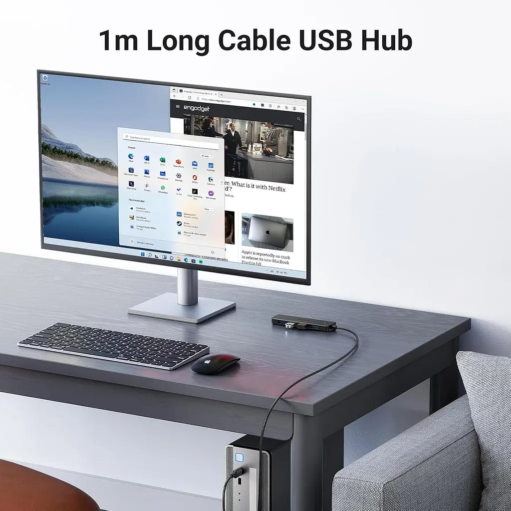 USB-хаб UGREEN 4-Port USB 3.0 Hub 1m UGR-35574 UGR-35574 - фото 2
