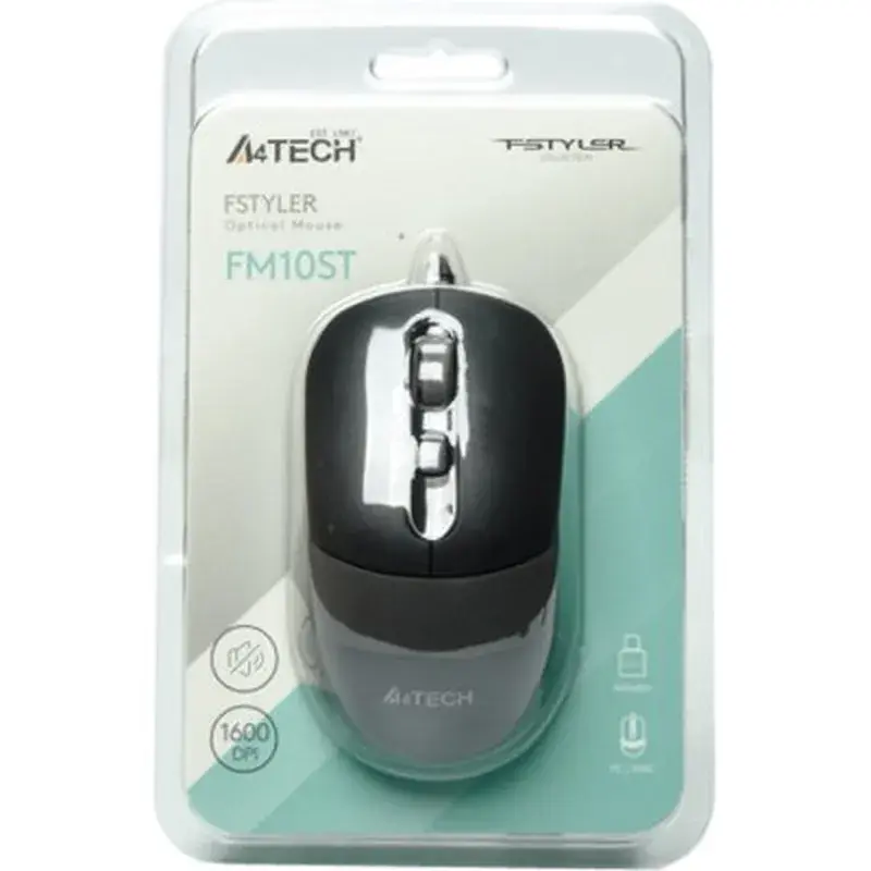 Мишка A4Tech FM10ST USB Grey (4711421990134) - фото 9