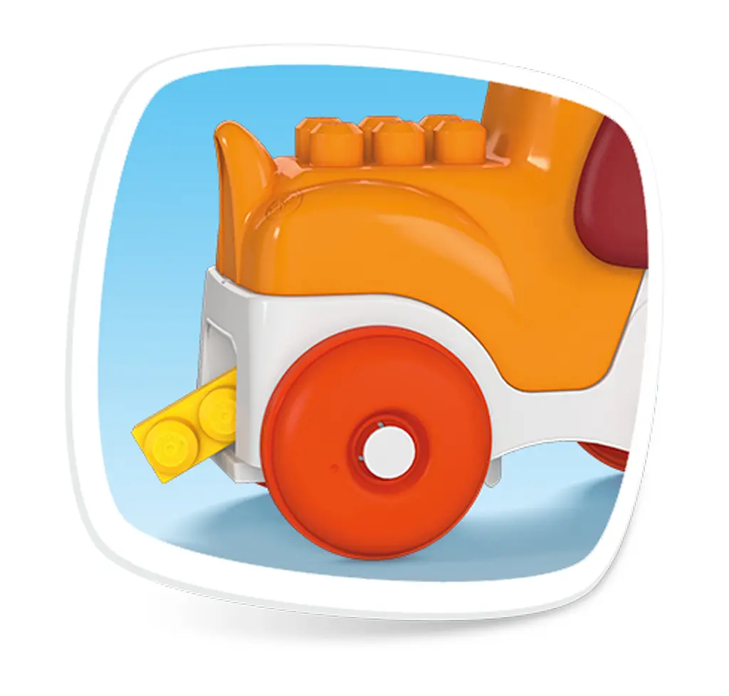 Щенок-каталка Mega Bloks Веселый конструктор (GNW63) - фото 6