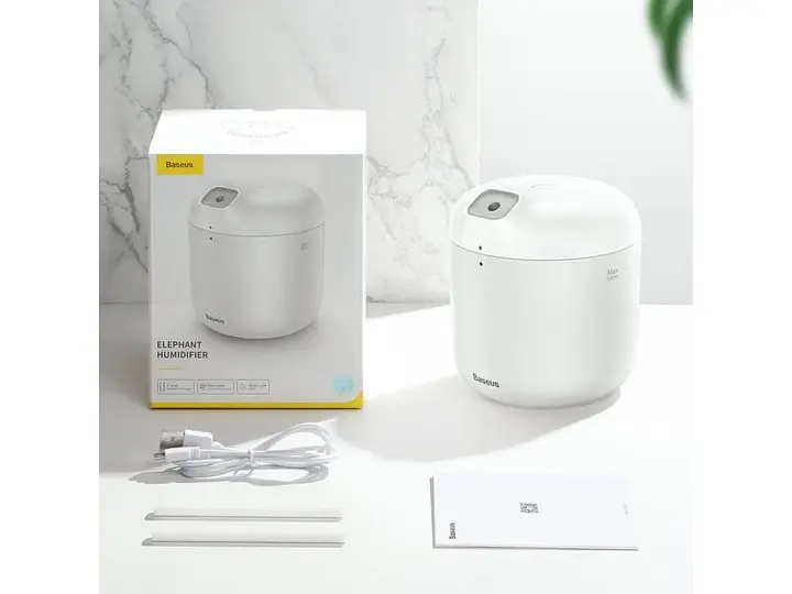 Портативний зволожувач повітря Baseus Elephant HuXiaomidifier DHXX-02 White - фото 2