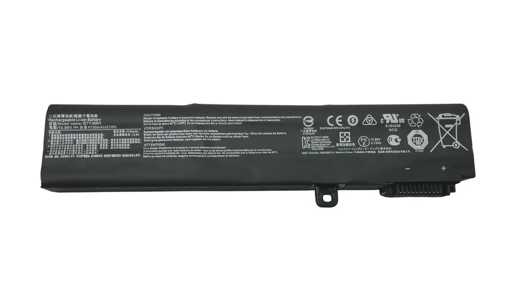 Акумулятор для ноутбука MSI BTY-M6H GE62 10.8V Black 4730 mAh - фото 2