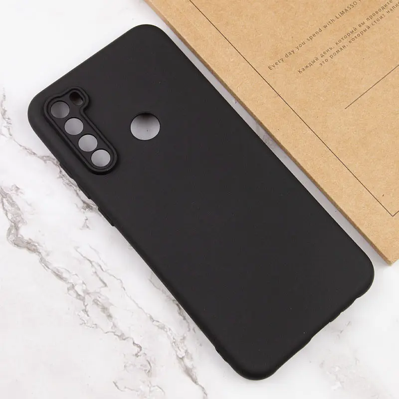 Чохол TPU Getman Liquid Silk Full Camera для Xiaomi Redmi Note 8T Чорний / Black - фото 4