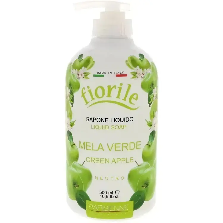 Жидкое мыло Fiorile Green Apple зеленое яблоко 500 мл - фото 1