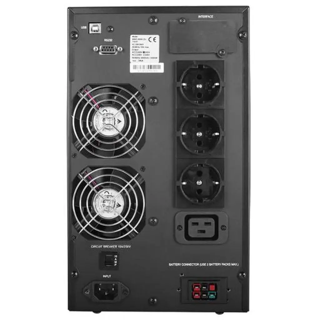 Пристрій безперебійного живлення Powercom MAC-2K Schuko - фото 2