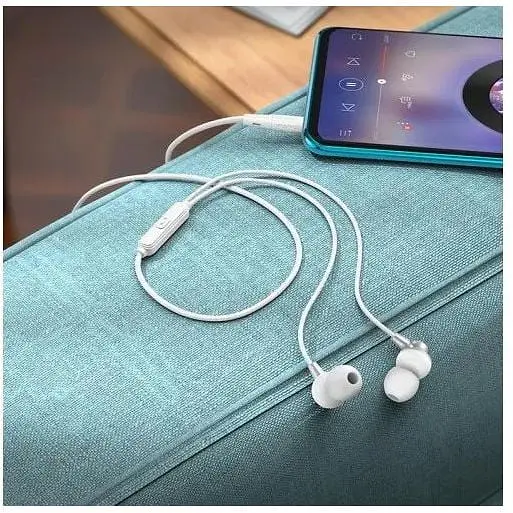 Навушники Hoco Delighted metal universal earphones with microphone M98 чорні - фото 4