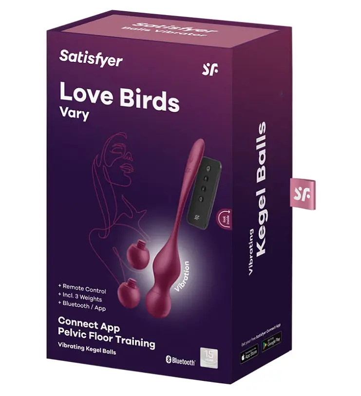 Вагінальні кульки Satisfyer Love Birds Vary (App) - фото 2