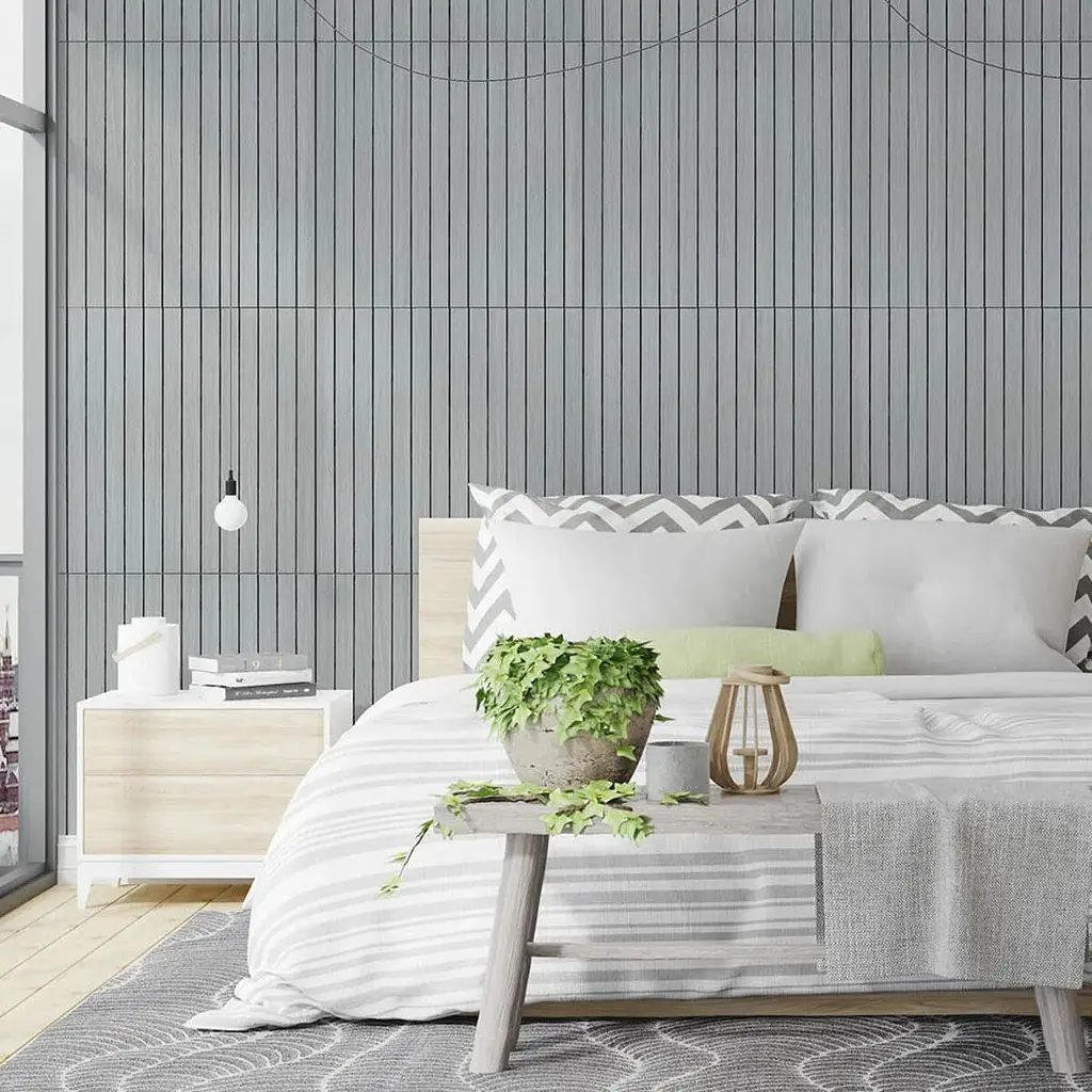 Покриття вінілове самоклеюче Wall Sticker 3D рейки 600х600х2.8 мм SW-00003243 - фото 5