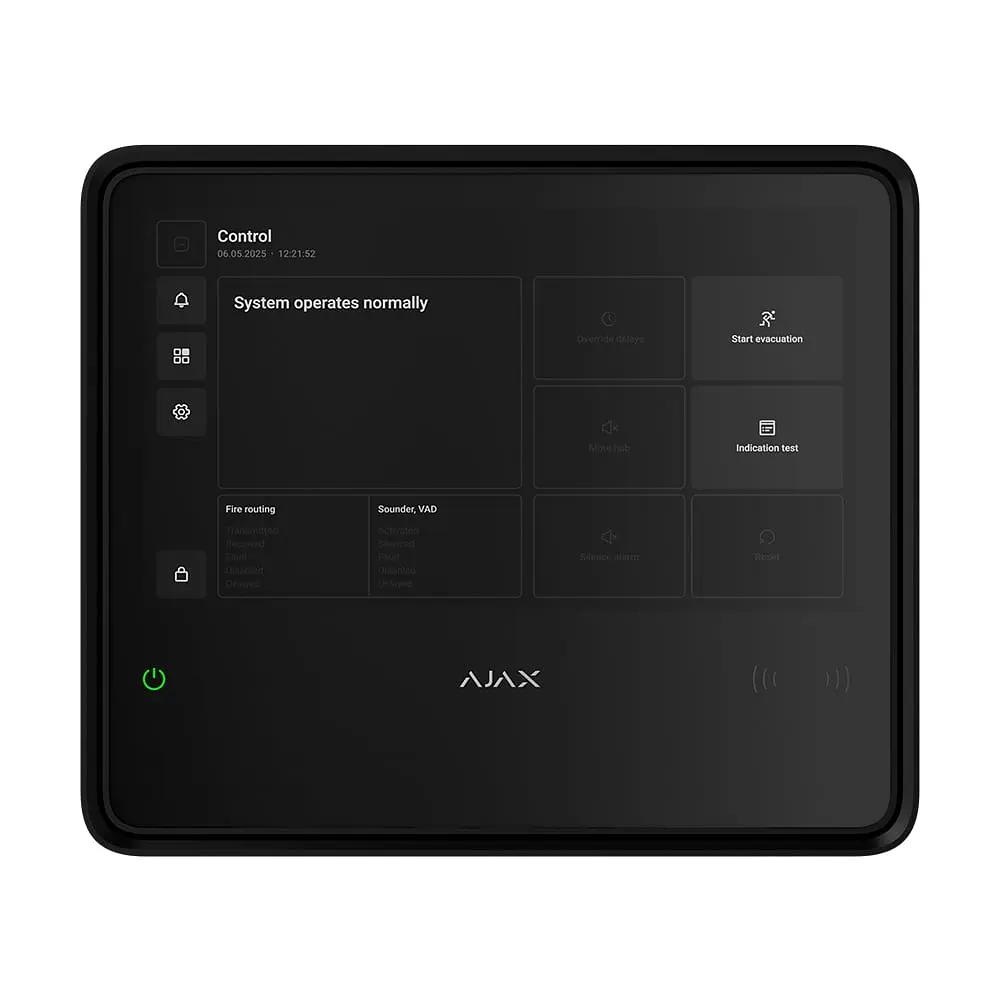 Бездротовий ППКП Ajax EN54 Fire Hub Jeweller Black з Wi-Fi, 2G/4G, Ethernet, підтримкою до 200 пристроїв та 40 пожежних зон (26-00635) - фото 13