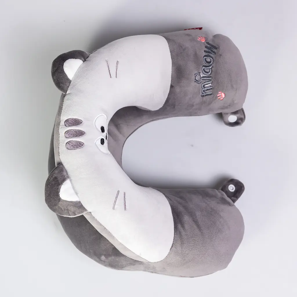 Подушка для шиї Miaow U-подібна подвійна сірий HP-56-27G - фото 4