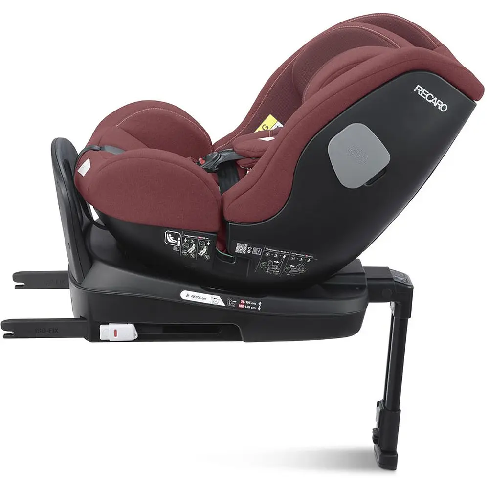 Автокресло Recaro Salia 125 Iron Red, бордовое (89047660050) - фото 10