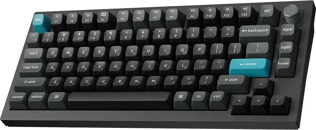 Клавіатура бездротова Keychron Q1 Ultra Keychron Red Switch Black RGB (Q1U-M1-UA) - фото 4